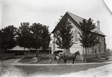 988.014.018 - Photo, Wesley Church (United), Wesley Corners, 1900